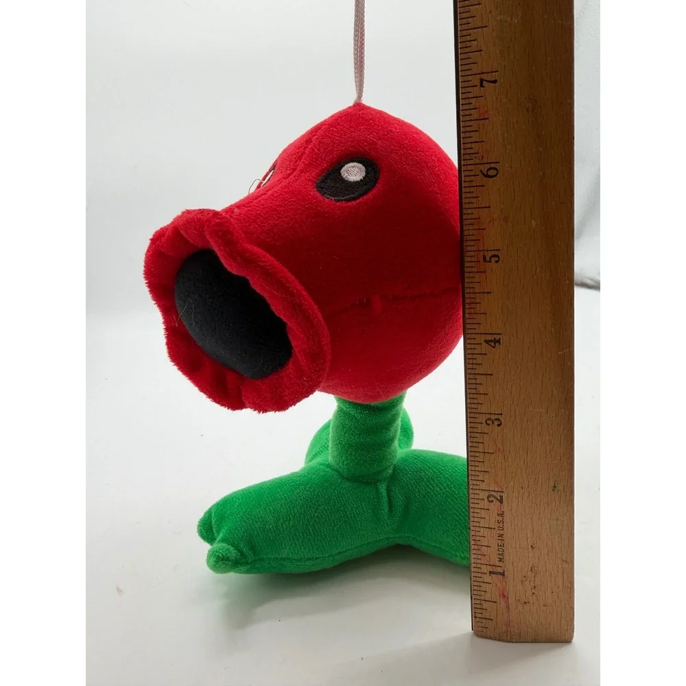 Plants vs Zombies Peashooter Plush Set Green Red 6 inch Stuffed Toy EA Jazwares